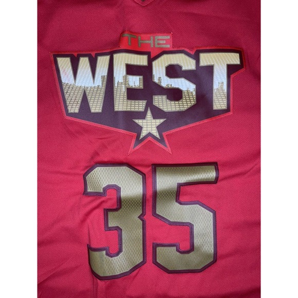 Vintage Kevin Durant OKC Jersey The West 2011 All Star Game Oklahoma Mens 2XL - Picture 3 of 7